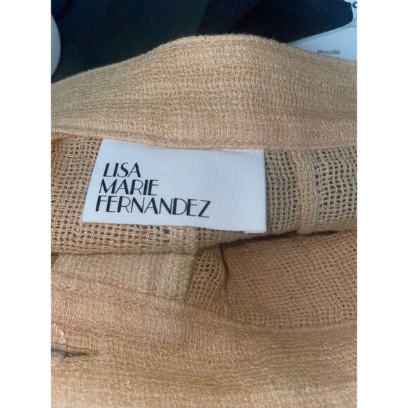 Lisa Marie Fernandez Wide Leg Gauze Linen Blend Pants size 3/M NWT - Picture 12 of 14